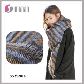 2015 Winter Warm Damen Jacquard Farbverlauf Nachahmung Kaschmir Quadrat Schal